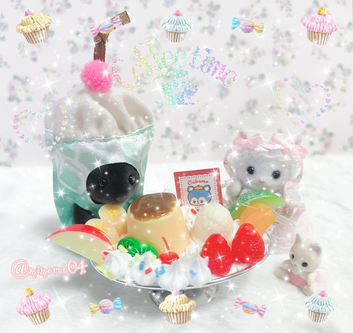 mimoraa04's tweet image. こんにちわぁ🎀(♡ᴗ͈ˬᴗ͈)💗
ねぇねぇ💗どこからぁ〜⁉️美味しそうな🍼🍬🍮甘ぁ〜に匂いがするよぉ〜🤤ホントだねぇ🤤あっ❣️ここからだぁ〜🤤💖近い🤣近過ぎるよぉ〜🤣可愛いから良し😍💖
また新しく始まった😍フレ内で一位🥇また頑張る🥰💖
#シルバニアファミリー #シルバニア #シル活 #第五人格