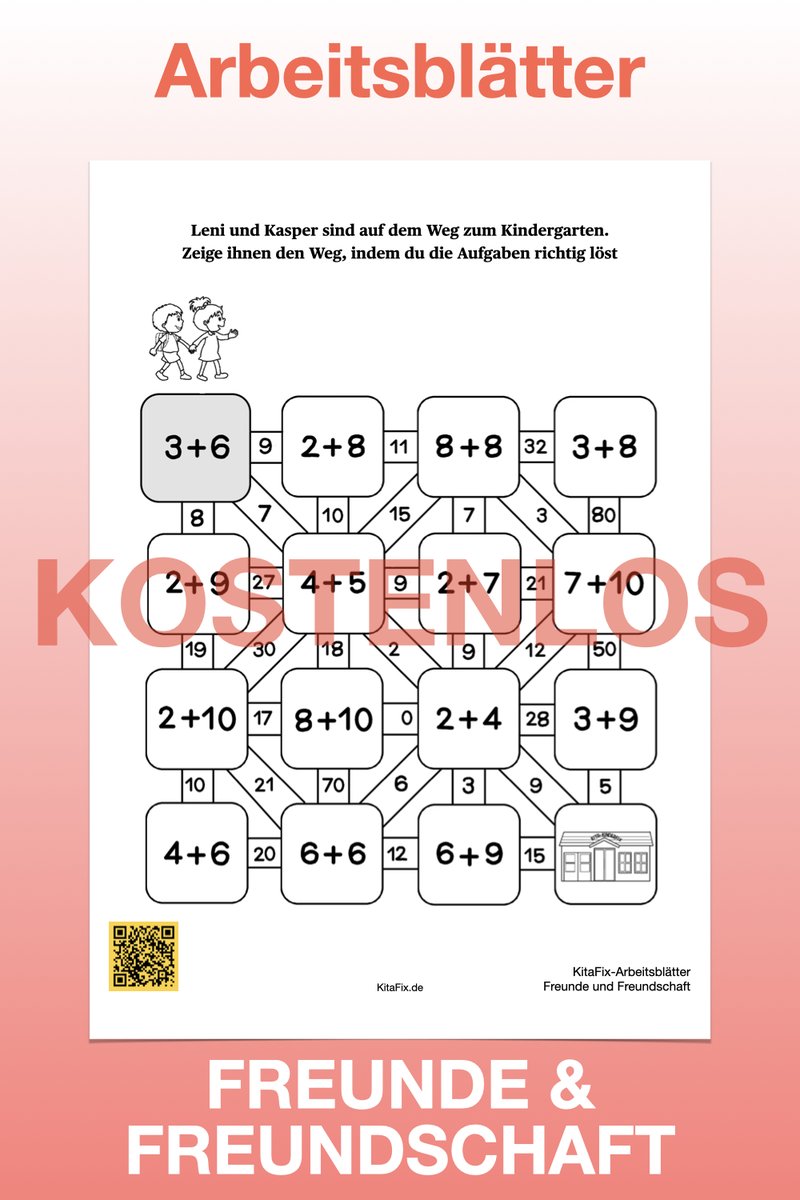 Freundschaft ist eine der grundlegendsten Erfahrungen, die ein Kind in seinem Leben machen kann. Sie ist ein unsichtbares Band, das Menschen verbindet und ihnen das Gefühl von Zugehörigkeit, Sicherheit und Vertrauen vermittelt.

KitaFix.de/kostenlos