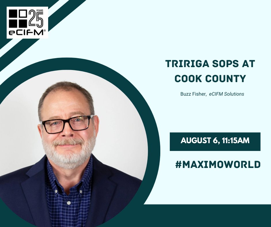 eCIFM_Solutions's tweet image. Transforming facilities starts with process.
Buzz Fisher &amp;amp; Cook County walk through how SOPs and defined processes brought clarity, efficiency &amp;amp; control to their TRIRIGA rollout.

Catch the insights at #MaximoWorld.

Learn more: hubs.li/Q03yRXd60
