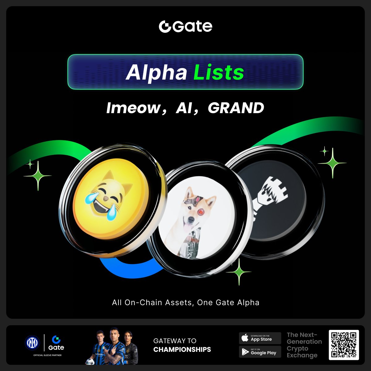 GateAlphaHQ's tweet image. 🔥 Fresh listings on Gate Alpha: $Imeow, $AI and $GRAND
Trade early. Earn Alpha Points.
Stay ahead of the curve.
Discover the next narrative now on @GateioAlpha —
Gate’s one-stop on-chain trading portal gate.com/alpha