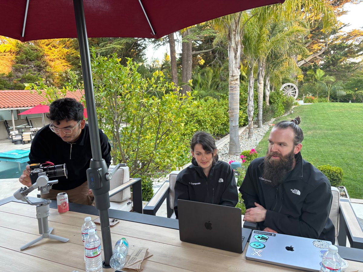 0X_CryptoValley's tweet image. Congrats to
@composiohq raise $25 M from @lightspeedvp to make agents usable.
We met @composiohq crew @agihouse_org and captured their product launch moments 🎉
