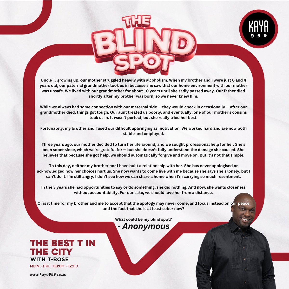 tboseZA's tweet image. #TheBlindSpot
Comment via VN on WhatsApp 063 688 0959
Sam Nhlengethwa on MyTop10
