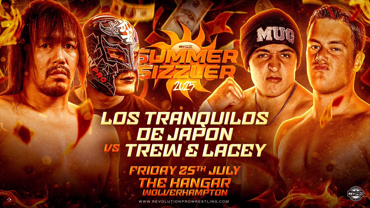 Joe Scott (@joescottmfc) on Twitter photo Tonight <a href="/RevProUK/">Revolution Pro</a> at <a href="/HangarVenue/">The Hangar</a> in Wolverhampton
<a href="/s_d_naito/">内藤哲也 naito tetsuya</a> & <a href="/BUSHI_ENSERIO/">BUSHI</a> v <a href="/MarkTrewPW/">Mark Trew マーク・トゥリュー</a> & <a href="/kieron_lacey/">kieron キーロン・レイシー</a> Tonight <a href="/RevProUK/">Revolution Pro</a> at <a href="/HangarVenue/">The Hangar</a> in Wolverhampton
<a href="/s_d_naito/">内藤哲也 naito tetsuya</a> & <a href="/BUSHI_ENSERIO/">BUSHI</a> v <a href="/MarkTrewPW/">Mark Trew マーク・トゥリュー</a> & <a href="/kieron_lacey/">kieron キーロン・レイシー</a>
