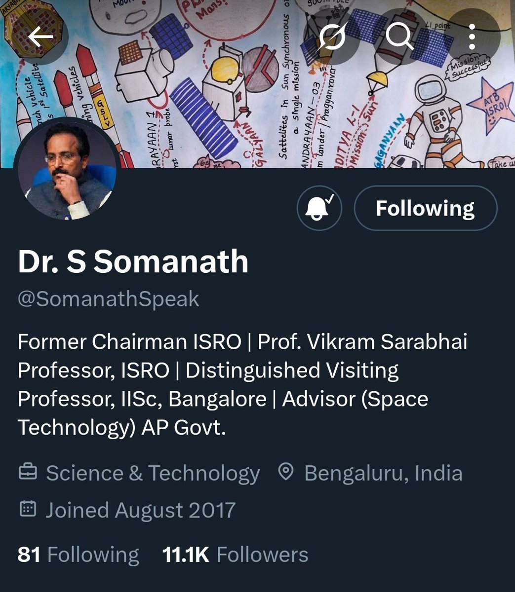 Marswalkerr's tweet image. Post ISRO chairman Somanath Sir &amp;gt;&amp;gt;

He is going to places.