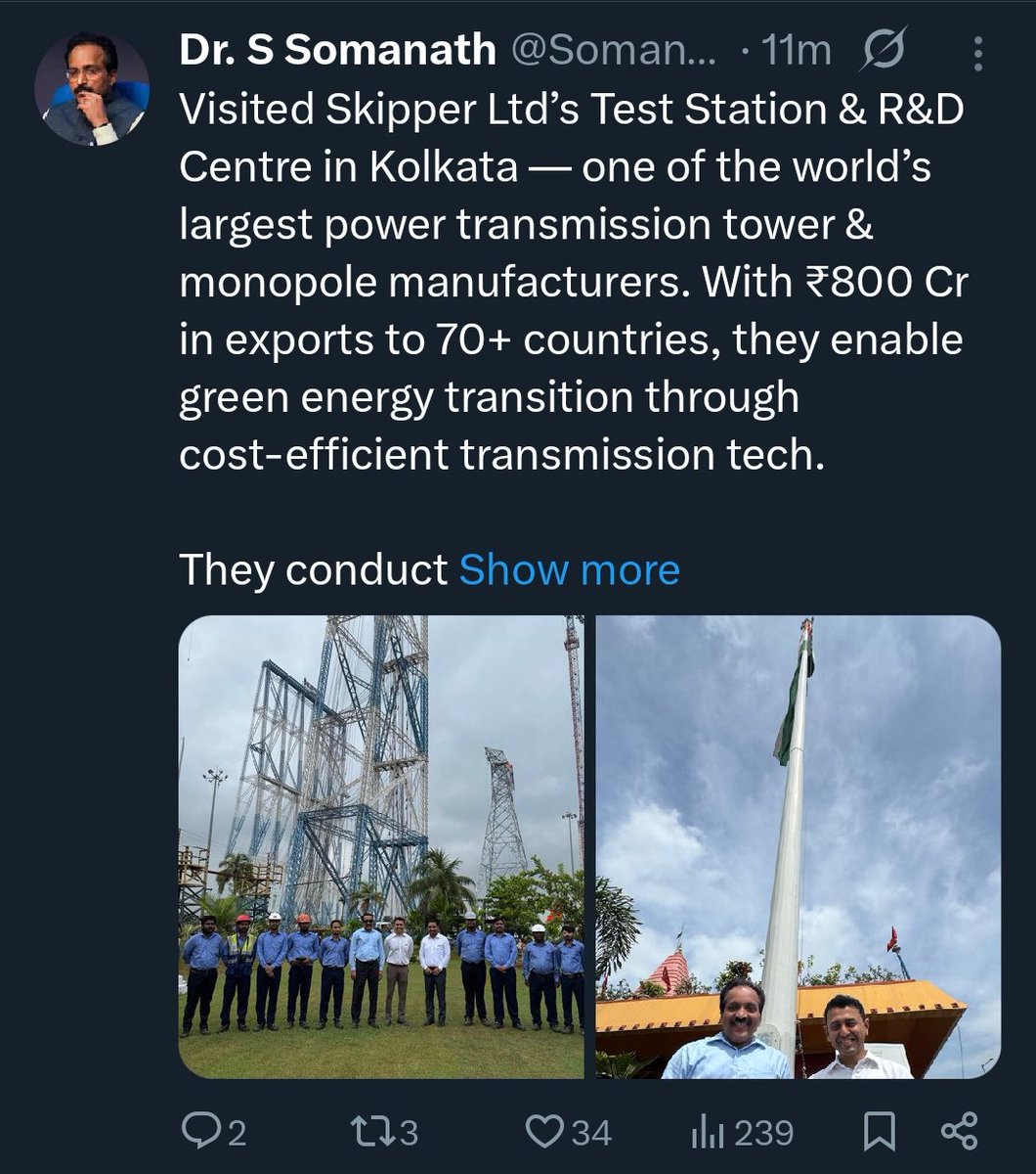 Marswalkerr's tweet image. Post ISRO chairman Somanath Sir &amp;gt;&amp;gt;

He is going to places.