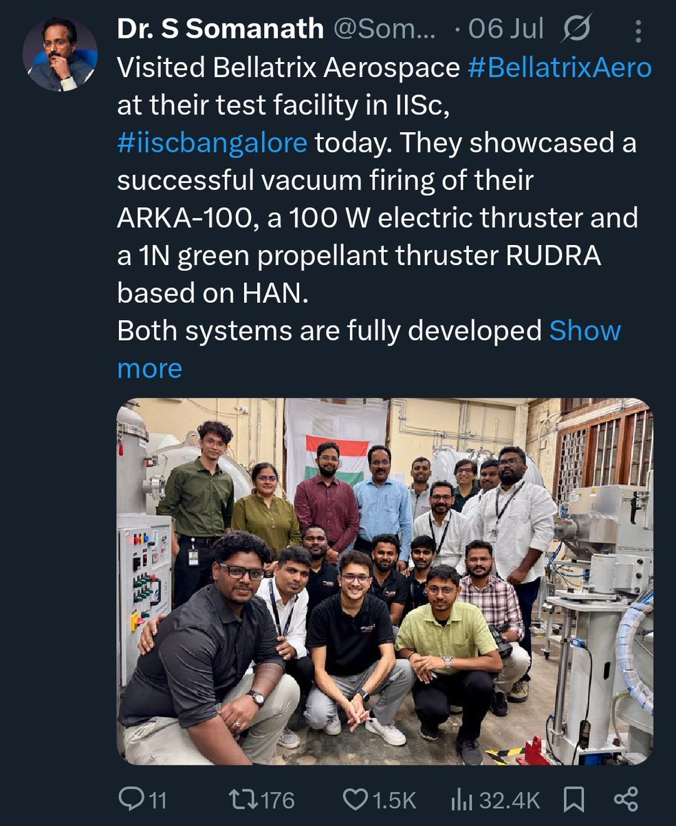 Marswalkerr's tweet image. Post ISRO chairman Somanath Sir &amp;gt;&amp;gt;

He is going to places.
