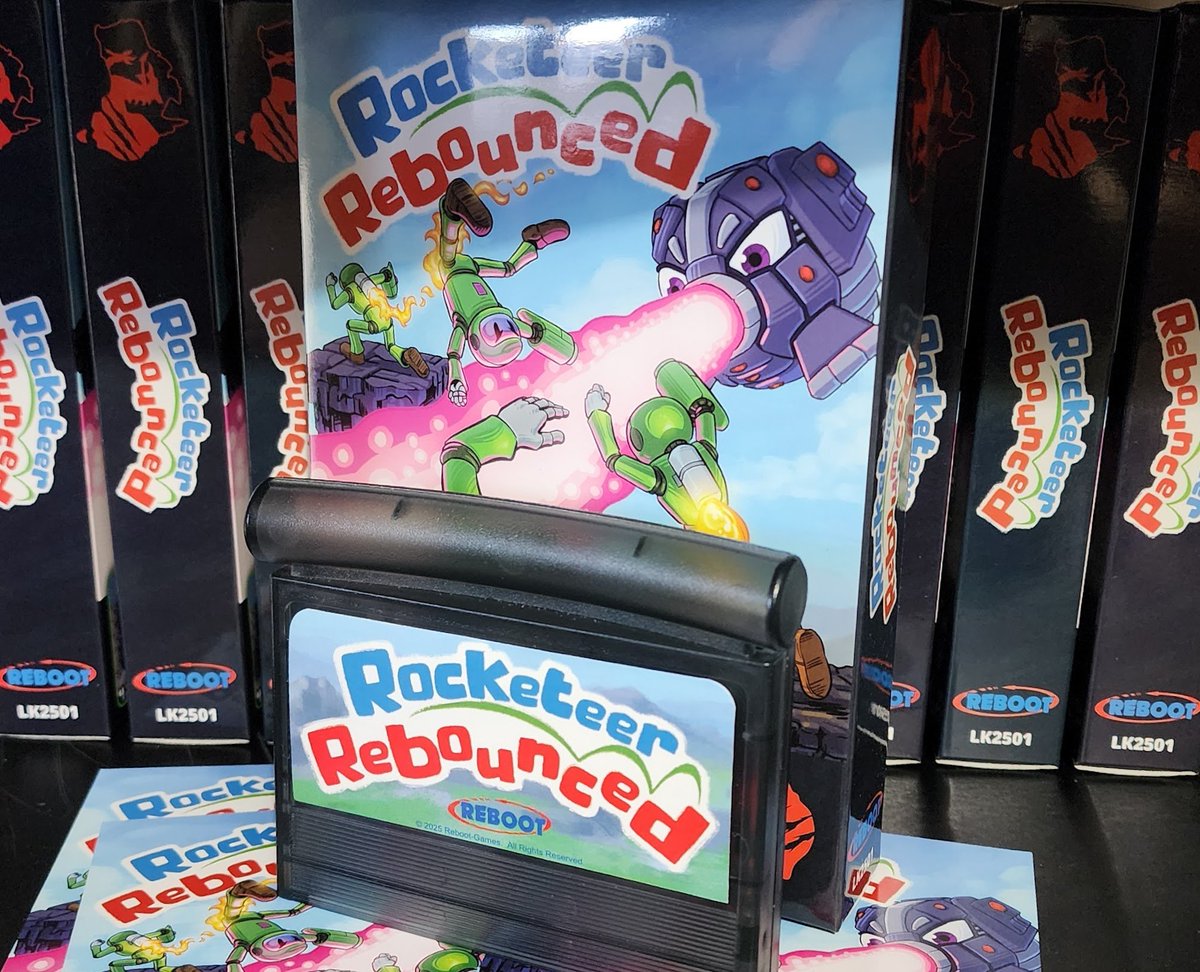 "Rocketeer: Rebounced" for the Atari Jaguar!

Charcoal Clear LED Cart
Full box (with box protector)
Manual
Initial run limited to 100 units

Order your copy today while stocks last!
reboot-games.com/rebootnews/ord…