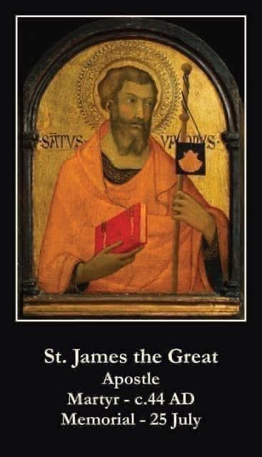 Saint James the Apostle

Saint of the Day for July 25th.