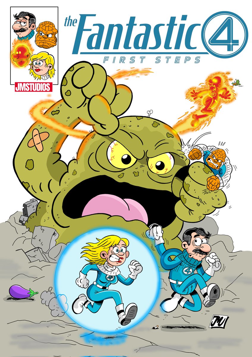 Es hoy es hoy que ganas de verla no pude evitar un dibujillo #Los4Fantásticos #FantasticFour #FantasticFourFirstSteps #Marvel #MarvelStudios #comicタント #ComicCon2025 #draw #cartoon #イラスト #comicbooks #comicartist #art #Barcelona #Disney #drawingart