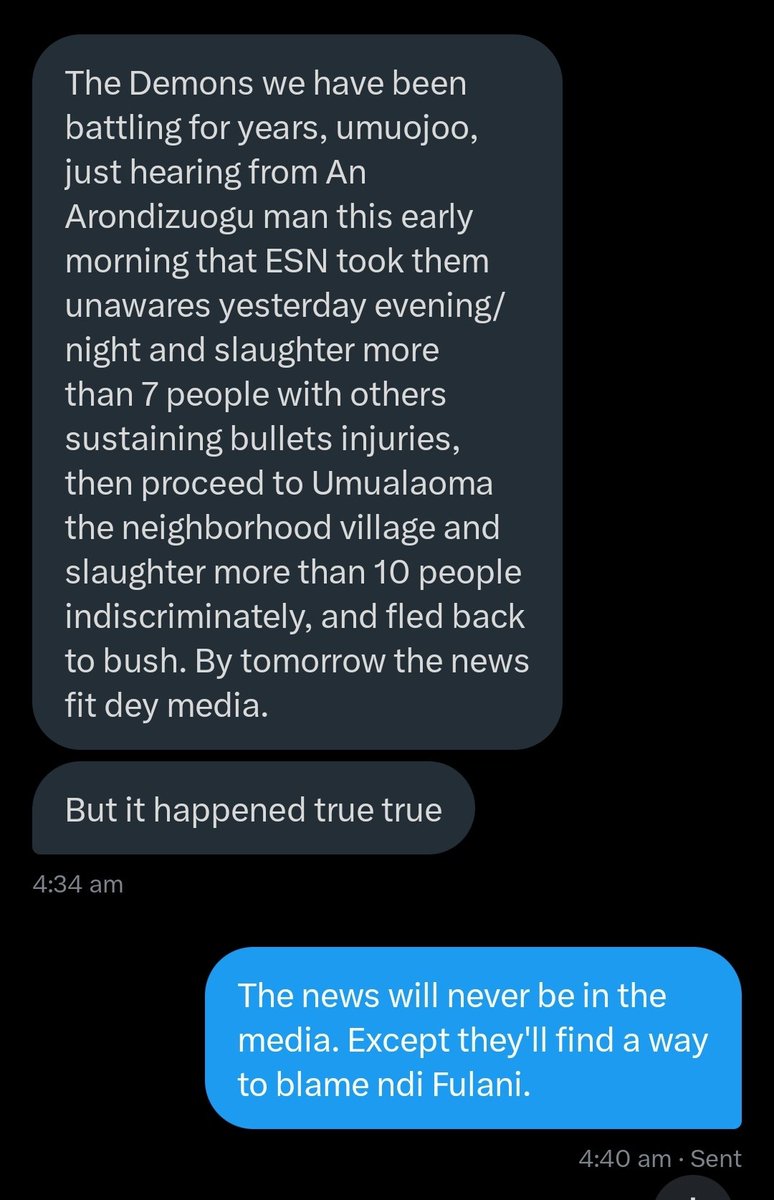 IjeleSpeaks2's tweet image. Someone please help me tell @PeterObi The Gbajue that Arondizuogu received fire and brimstone from the IPOB ESN criminals he has refused to name let alone condemn their atrocities. At least you're supposed to be in Onitsha now given your CKC visit. Abi you don run go Lagos?