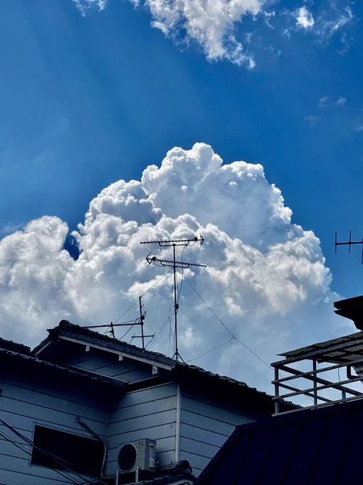 昼間は灼熱の日差しと真夏の空だったが 今は大雨