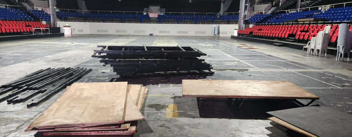 DZRH NEWS (@dzrhnews) on Twitter photo UPDATE: Boxing ring itinatayo na sa Rizal Memorial Coliseum sa Maynila para sa ‘charity match’ nina PNP Chief Nicolas Torre III at Davao City acting mayor Baste Duterte sa Linggo, July 27 | RH 52 <a href="/ednielparrosa/">Edniel Parrosa</a>, DZRH News
📷: PNP-PIO UPDATE: Boxing ring itinatayo na sa Rizal Memorial Coliseum sa Maynila para sa ‘charity match’ nina PNP Chief Nicolas Torre III at Davao City acting mayor Baste Duterte sa Linggo, July 27 | RH 52 <a href="/ednielparrosa/">Edniel Parrosa</a>, DZRH News
📷: PNP-PIO