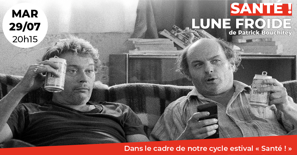 Cinema_ARVOR's tweet image. 🎞️Au #CinéArvor notre cycle estival "SANTÉ" présente "LUNE FROIDE" de P. Bouchitey | Inter. - 16 ans
🔸Les tribulations de 2 amis soudés l'un à l'autre par une quête d'oubli et d'exaltation. Ils enchaînent les rencontres insolites jusqu'à un soir de pleine lune...
#Rennes