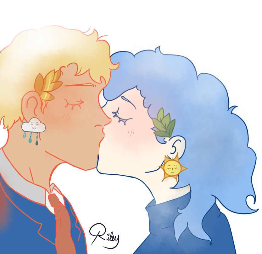 decided to draw Lanino and Elnina as people/// comms are still open !! #DeltaruneChapter3  #DELTARUNE  #FanArtFriday  #Fanarts