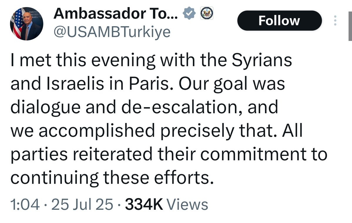 Parnassus1871's tweet image. 🔻پروژه‌ی تجزیه‌ی سوریه، یک گام به پیش

الف. روز گذشته ران درمر، وزیر امور استراتژیک رژیم اسرائیل، با اسعد الشیبانی، وزیر امور خارجه‌ی سوریه، تحت نظارت تام باراک، فرستاده‌ی ویژه ایالات متحده، در پاریس دیدار کردند.

نشست پاریس در ادامه‌ی جلسات قبلی بین احمد الشرع (الجولانی)، رئیس…