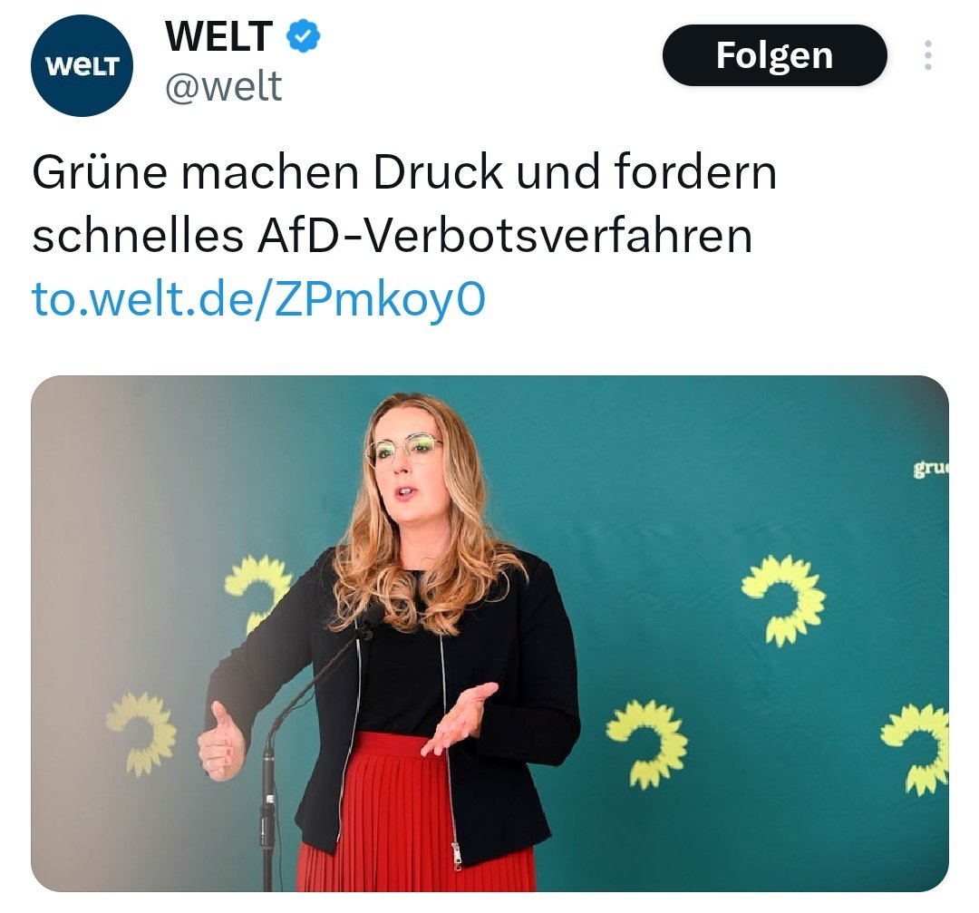 GerkenSascha's tweet image. Die Grünen und Intelligenz, zwei entgegengesetzte Welten stoßen aufeinander. Ein schnelles Verbotsverfahren ist zum scheitern verurteilt, denn das setzt eine strikte Staatsfreiheit voraus. D.h. ab dem Zeitpunkt des Verbotsverfahrens müssen sämtliche geheimdienstliche Aktionen…
