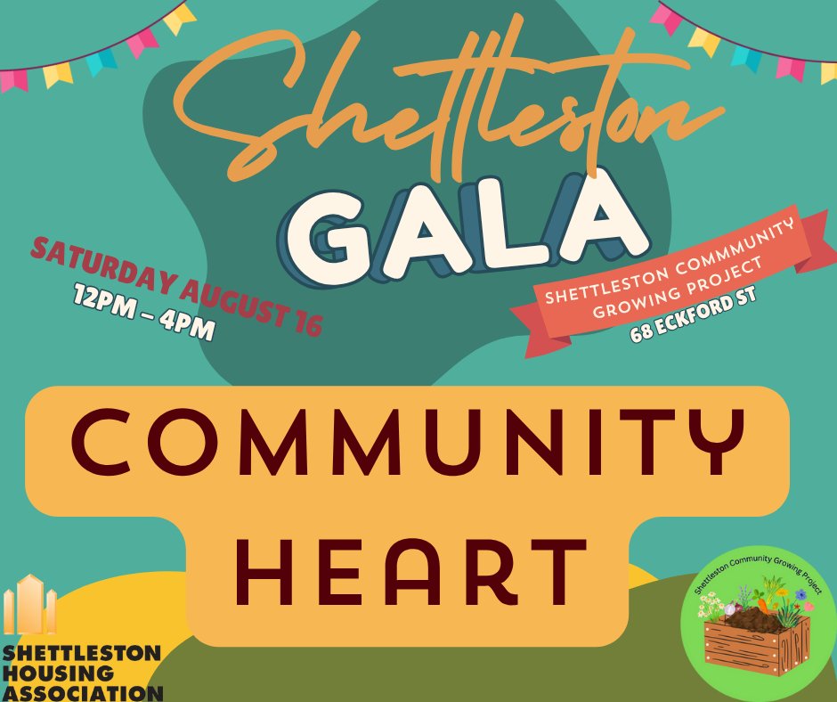 The Gala isn’t just a fun day out – it’s a chance to connect with neighbours, support 
local organisations, and celebrate everything good in Shettleston.

This year, we’re raising funds for SCGP and the Shettleston Men’s Shed.

Come along and be part of something bigger.