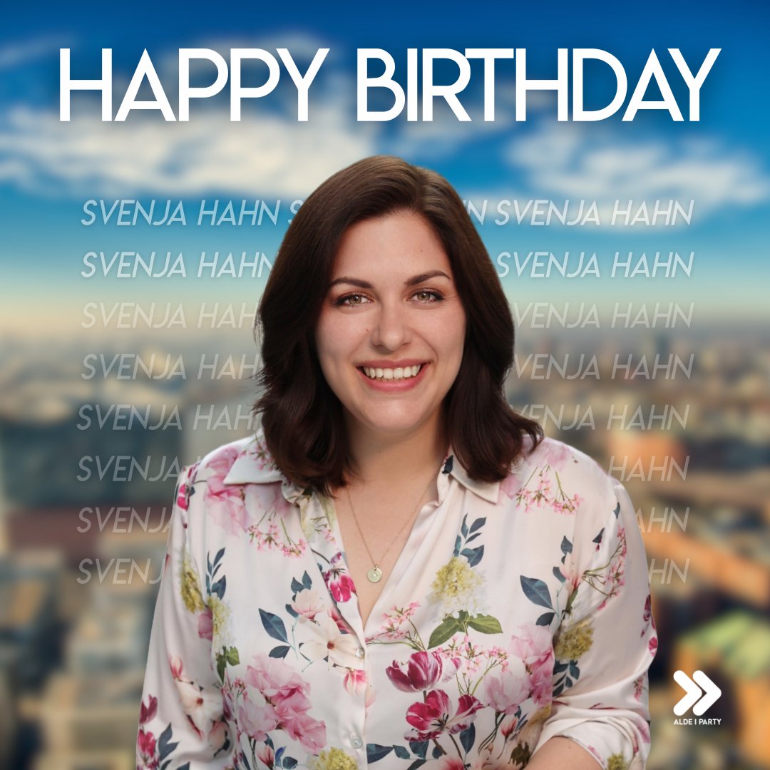 ALDEParty's tweet image. 🎂 Happy Birthday to ALDE Party President @svenja_hahn! 🇩🇪