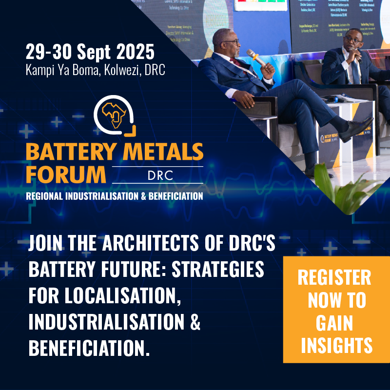 EngNewsZA's tweet image. Be Part of the DRC’s Battery Metals Revolution! ?

DRC–Africa Battery Metals Forum

29–30 September 2025 | Kolwezi, DRC

 EARLY BIRD OFFER: Save $150 on your delegate pass – only valid until 28 July 2025!

Register now: ow.ly/RnUn50WtaJM

#BatteryMetals #ad