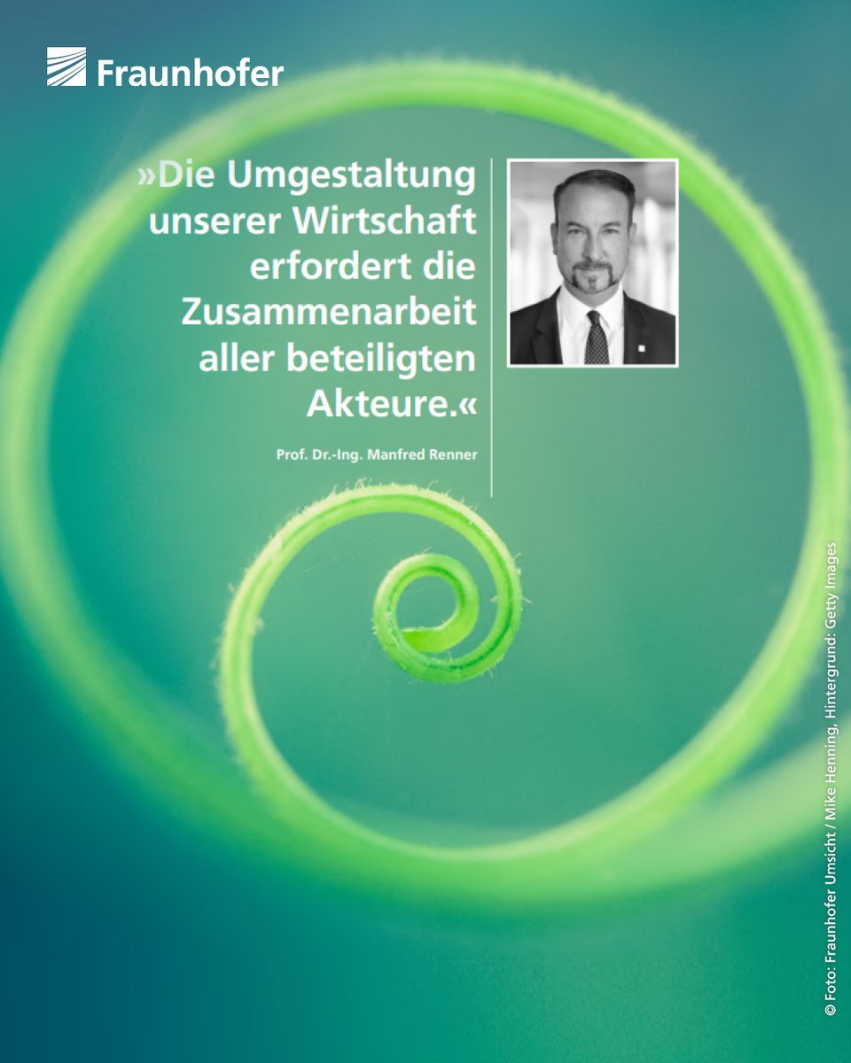 Fraunhofer's tweet image. Fraunhofer-Forschende im Fokus:🌟Manfred Renner treibt am Fraunhofer @UMSICHT die Kreislaufwirtschaft. 🔄. Das ganze Portrait des Forschers gibt's im Jahresbericht 📖(S.81) s.fhg.de/HpiS #Kreislaufwirtschaft