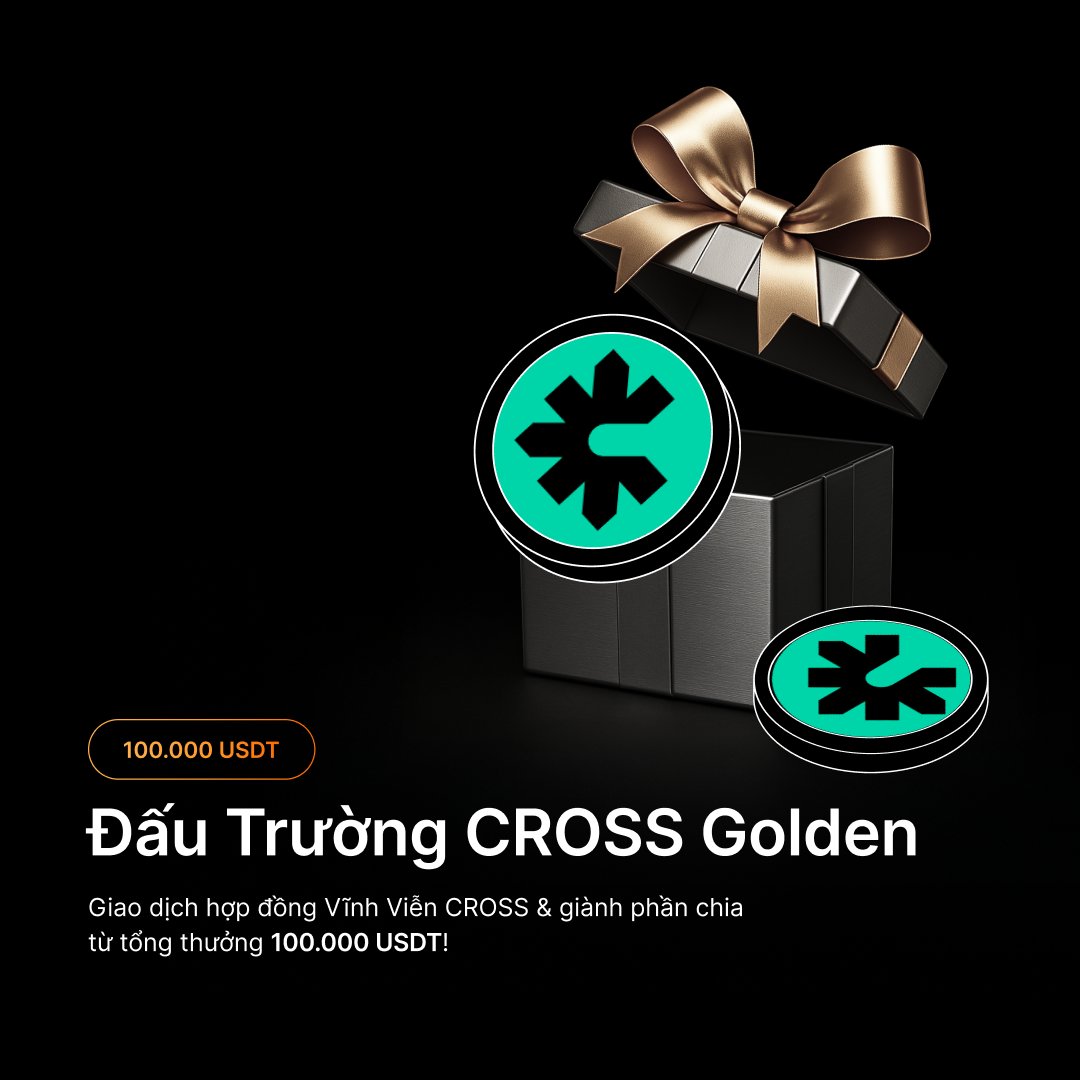 BybitVNOfficial's tweet image. 🚀 #CROSS Golden Arena đã chính thức khởi tranh trên Bybit!

Giao dịch Hợp đồng CROSS và giành phần thưởng từ tổng 100,000 USDT 🏆

✍️ Tham gia ngay: i.bybit.com/abEFznI

#TheCryptoArk #BybitTrading