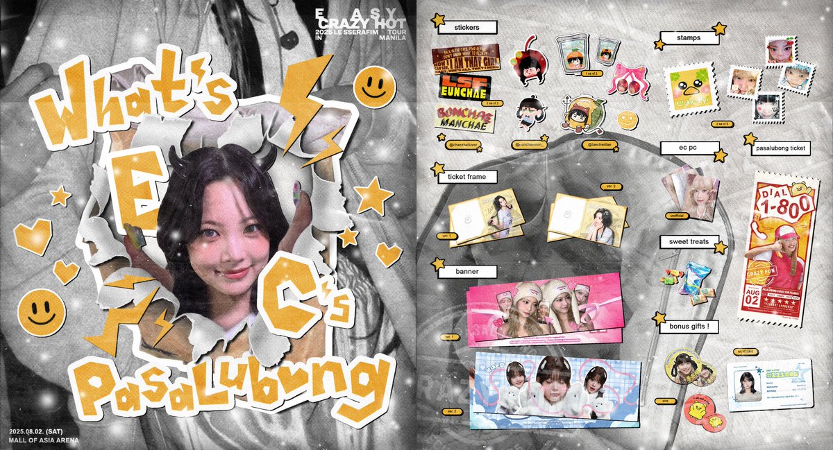 chaezballuver's tweet image. Beep beep! Eunchae's pasalubong is now bound for Manila, but before it lands, here's a little preview of what's inside 👀✨️

✮: Strictly 1:1
✮: Loc: TBA
✮: On the spot trades only
✮: show a SS of this post to claim

#EASY_CRAZY_HOT_IN_MANILA 
#LE_SSERAFIM #HONGEUNCHAE