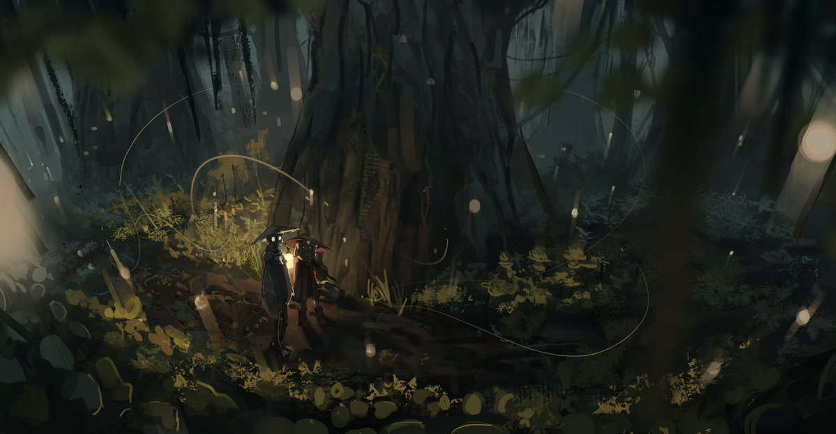 maxnolife_'s tweet image. Overgrowth Glimmers
#artfight2025