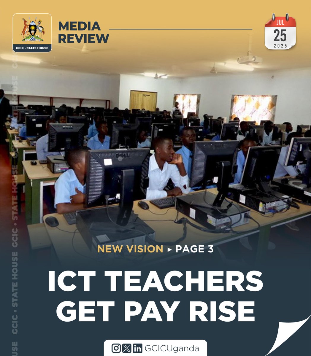 GCICMediaReview's tweet image. Teachers of Information, Communication, and Technology can now breathe a sigh of relief after the government agreed to pay them salaries equivalent to those of scientists.
#GCICMediaReview