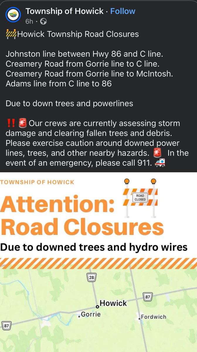 JustinMWeather's tweet image. Various tree damage locations across Mun. of Howick. #onwx @NTP_Reports
facebook.com/share/p/1CRqRm…