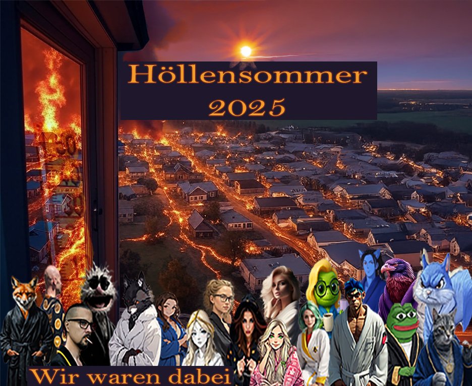 GM 🐸 und einen schönen #BademantelFreitag 

Kommt später gut ins Wochenende, achtet aber darauf Sonne und Anstrengungen zu meiden, denn laut unseren Qualitätsmedien sind wir mitten im Höllensommer.