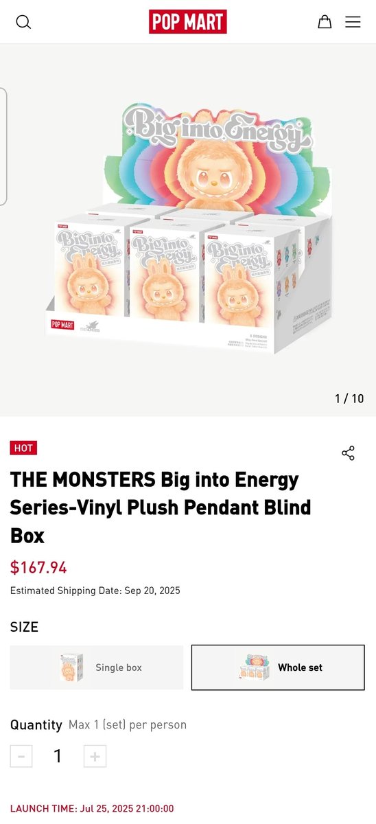 labubudrops's tweet image. Friday Drop Confirmed!
July 25 - Labubu BIE on Pop Mart (app-only) singles and cases
Time:
7 PM PDT
8 PM MDT
9 PM CDT
10 PM EDT