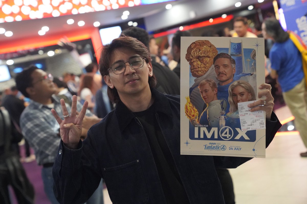 TGVCinemas's tweet photo. Shoutout to our amazing partners:
@MCUNetworkMY, @zhafvlog, @purepixels, @buzzpoptv and more.

You made it happen. 🙌

🎟️https://t.co/SNe4MSmAxn

#TGVHomeOfHeroes #FantasticFour #FilmedForIMAX #TheFantasticFour #FirstSteps #HeroesUniteatTGV https://t.co/9VUjKSx9EO