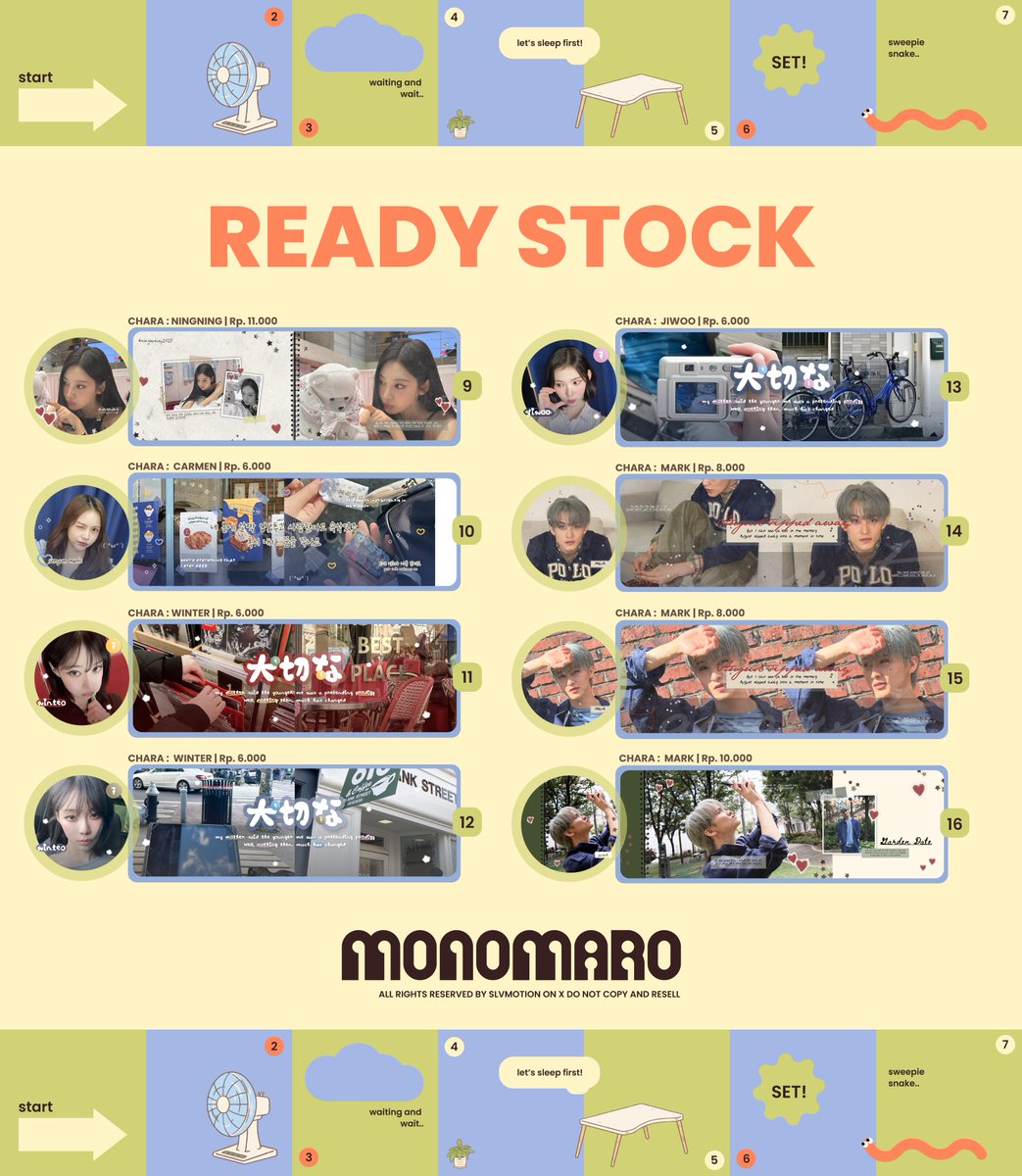 a repost would be appreciated! #zonauang #zonajajan #zonaba ⭐

haloo! ada 16 ready stock layout bg gg jiwoo, karina, ningning, carmen, winter, mark terbaru nih! jangan lupa mt after dm.

grab it fast! 🚴🏻⚡