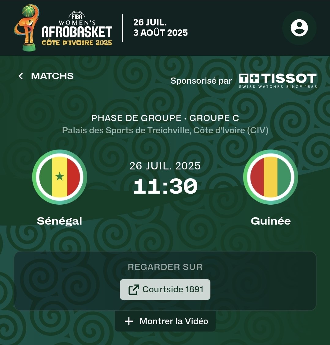 FSBBOFFICIEL's tweet image. AFROBASKET FÉMININ ABIDJAN 2️⃣0️⃣2️⃣5️⃣
JOUR J - 1️⃣
GO GAÏNDE 🇸🇳
#afrobasket #Sénégal #basketball🏀 #Lionnes #abidjan🇨🇮