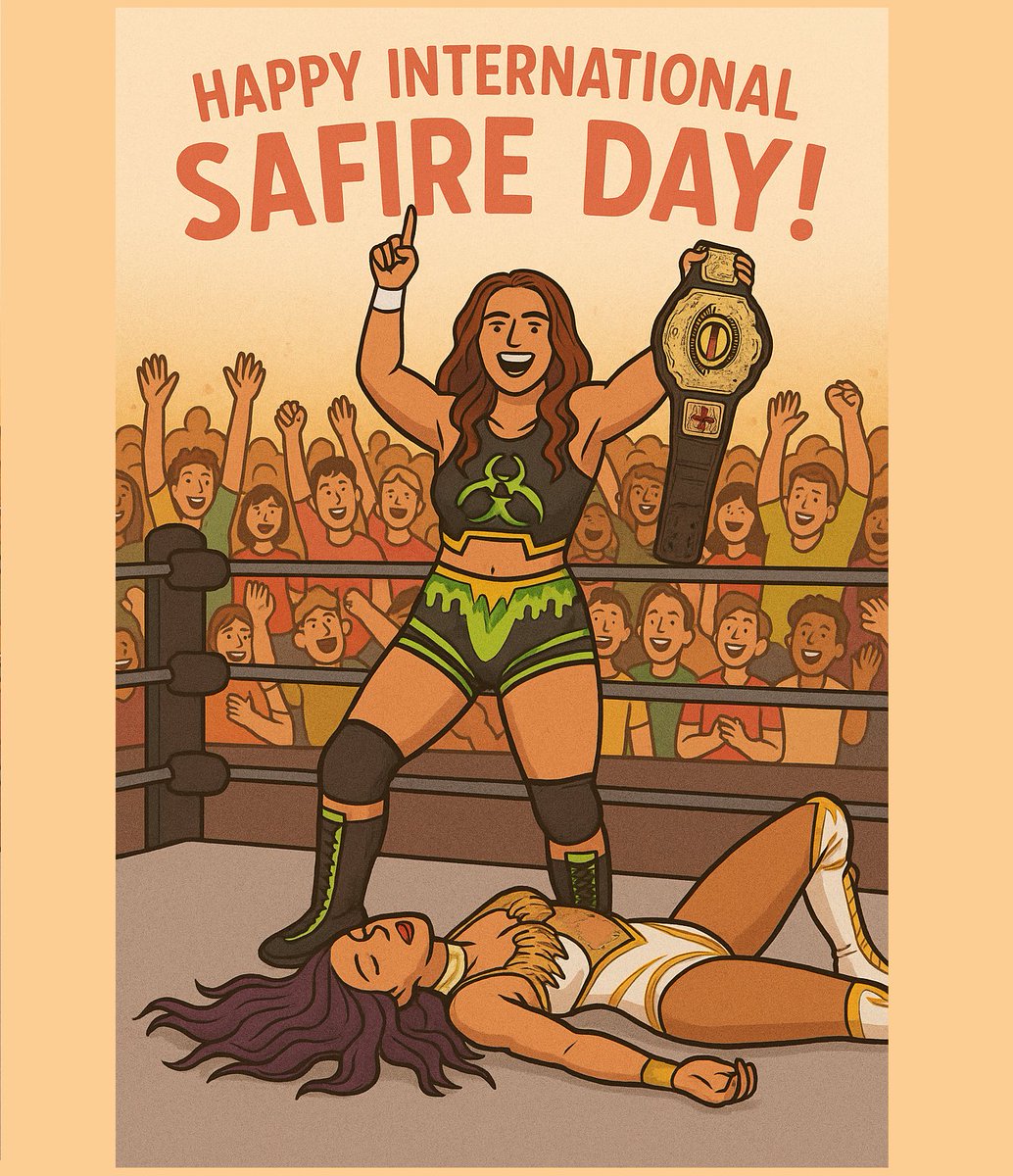 honeycakeman's tweet image. Prompt for AI was: "What day is today?" - and this was the result.
#itstrue #noreallyitstrue #whydontyoutrustme #happyinternationalsafireday
@safirewrestler @RevProUK @MercedesVarnado