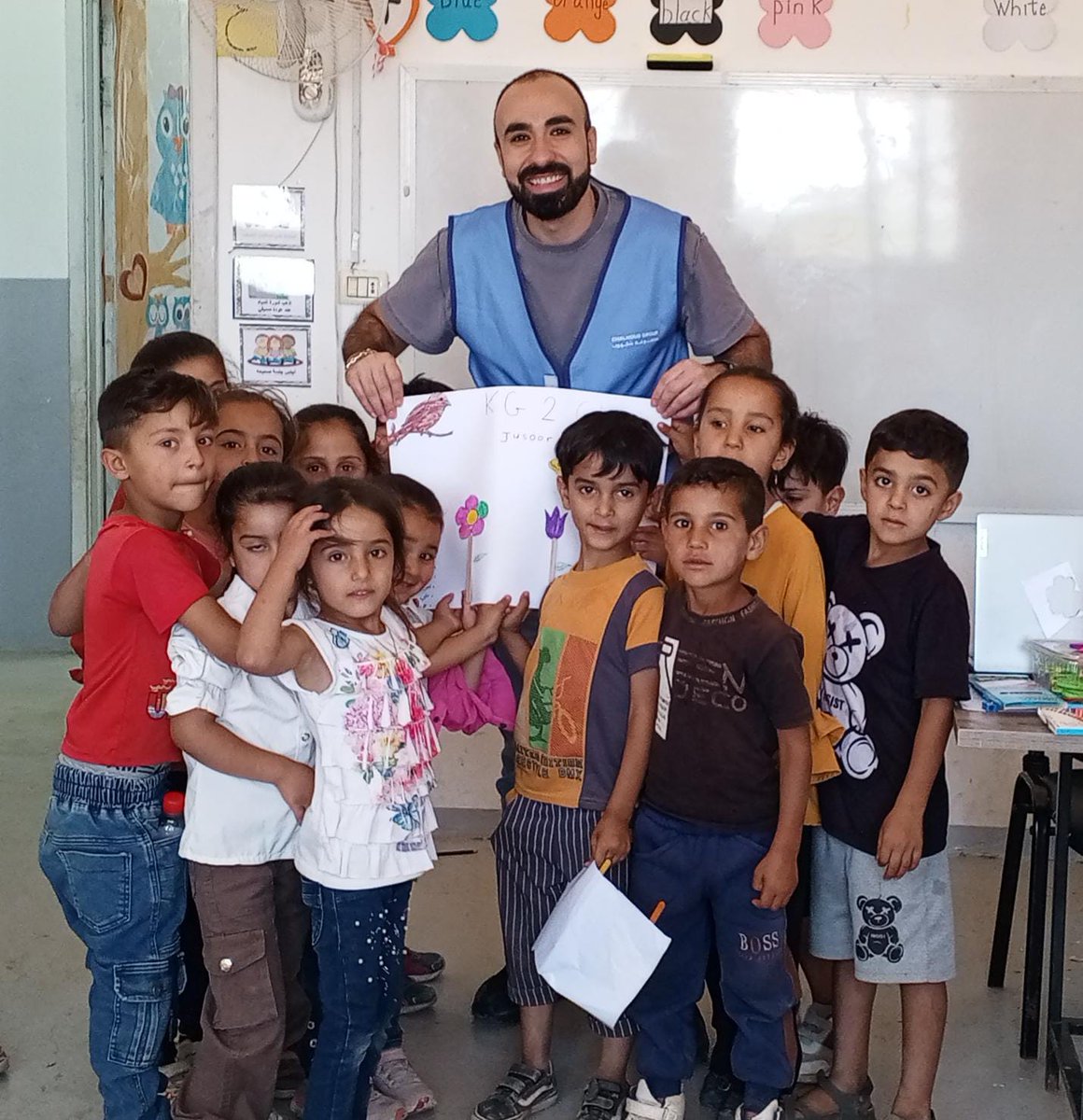 Jusoor (@jusoor_ngo) on Twitter photo We were thrilled to host <a href="/ChalhoubGroup/">Chalhoub Group</a> volunteers from Dubai at our Jeb Jennine Center in Lebanon! For a week in July, their energy & passion lit up our classrooms: from co-teaching to creating a vibrant mural—each student left their mark with colorful fingerprints. We were thrilled to host <a href="/ChalhoubGroup/">Chalhoub Group</a> volunteers from Dubai at our Jeb Jennine Center in Lebanon! For a week in July, their energy & passion lit up our classrooms: from co-teaching to creating a vibrant mural—each student left their mark with colorful fingerprints.