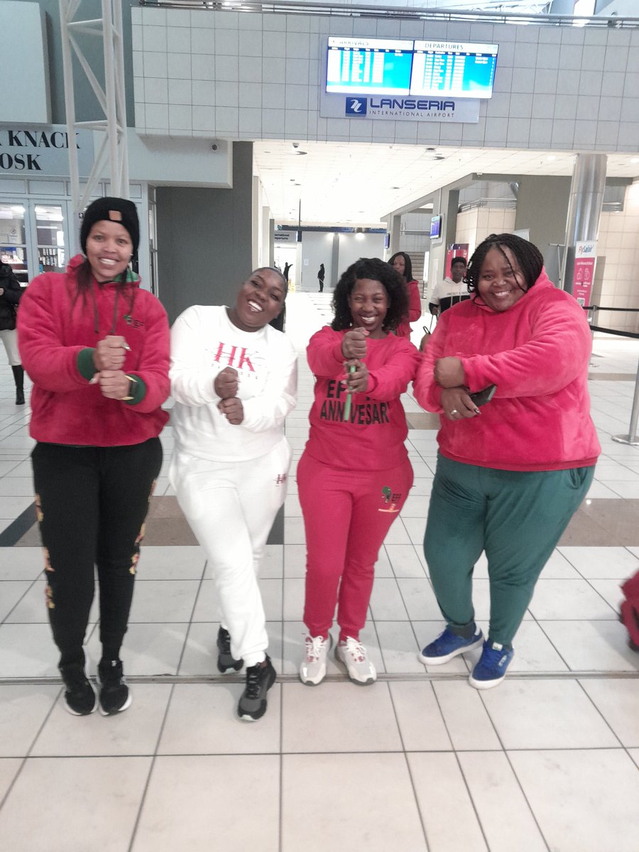 We were up early to catch the first flight to the Mother City for the big celebration. #EFFTurns12 🖤💚❤️