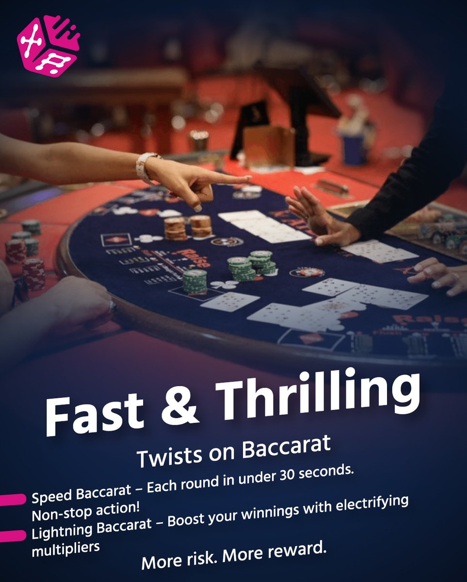 jackpotsxp's tweet photo. 🎴 From classic to electric — Baccarat has many faces!
Swipe to discover your style of play 💥♠️

#Baccarat #CasinoVibes #CardGames #SpeedBaccarat #LightningBaccarat #GamingLife https://t.co/9bTMOCZgso