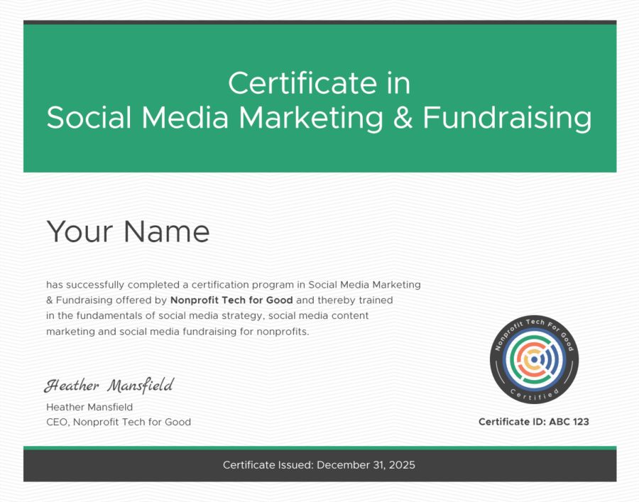 nonprofitorgs's tweet image. The 2025 Certificate in Social Media Marketing & Fundraising program covers the fundamentals of social media marketing and fundraising for your nonprofit: buff.ly/iYlsw2i
August 13: Social Media Strategy
August 20: Social Media Content Marketing
August 27: Social Media…
