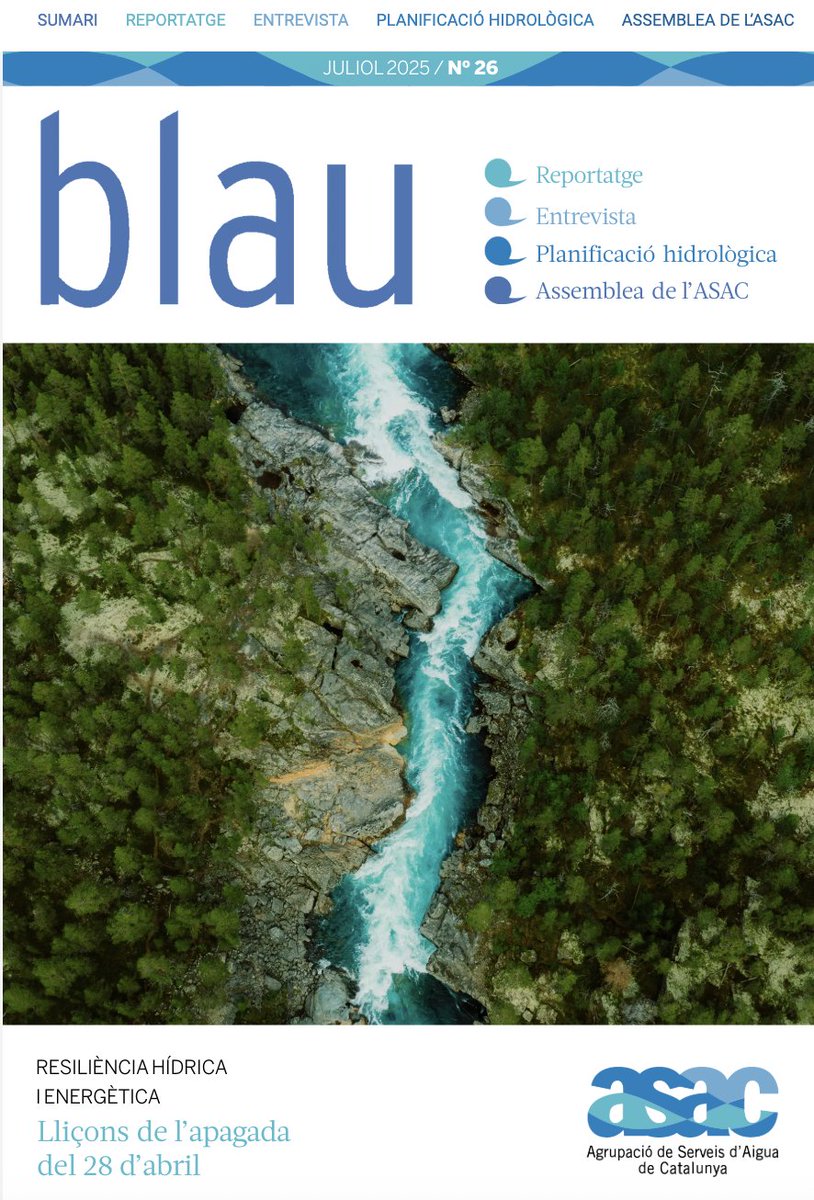 💧 Ja és aquí la nova edició de la Revista Blau!

No et perdis el reportatge, l'entrevista i l’actualitat del sector.

👇 Informa-te’n: fr.zone-secure.net/489523/2469240…

#RevistaBlau