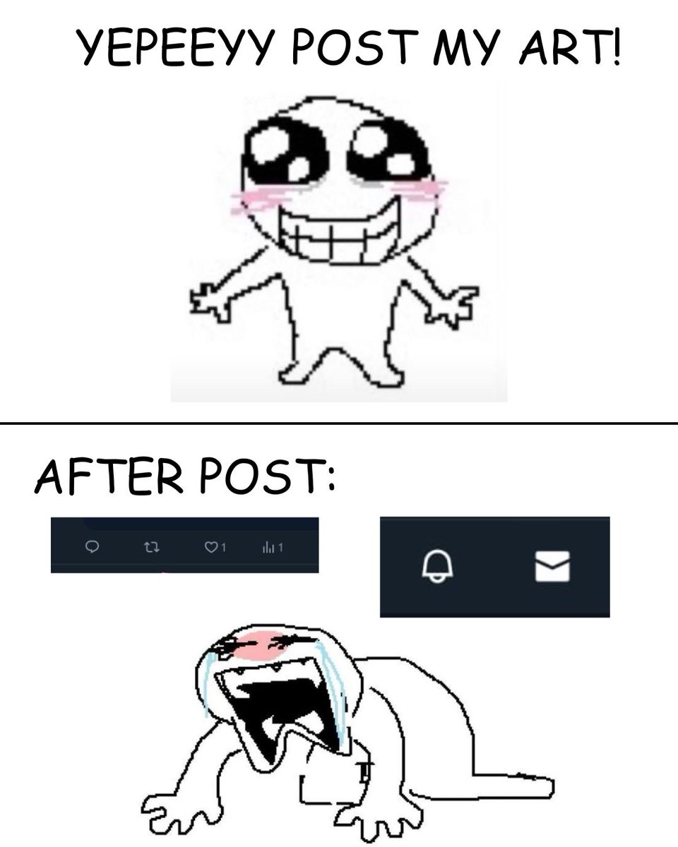 takara_yume's tweet image. This has been me lately... every. single. time.😭💔
Why does it always happen like this??
SMALL ACCOUNT MATTERS!!💫
#moots #ArtistOnTwitter #artmoots