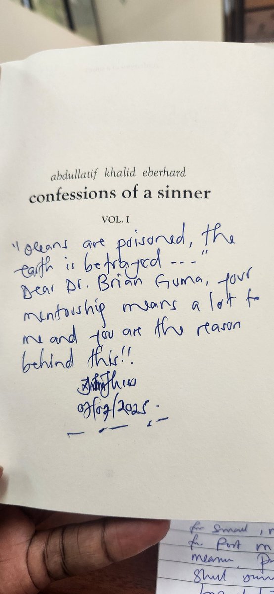 GBE_Guma's tweet photo. Humbling, great literature, look out for Confessions of a Sinner by Abdullatif Khalid Eberhard—a great read. https://t.co/uokaFGm9Df