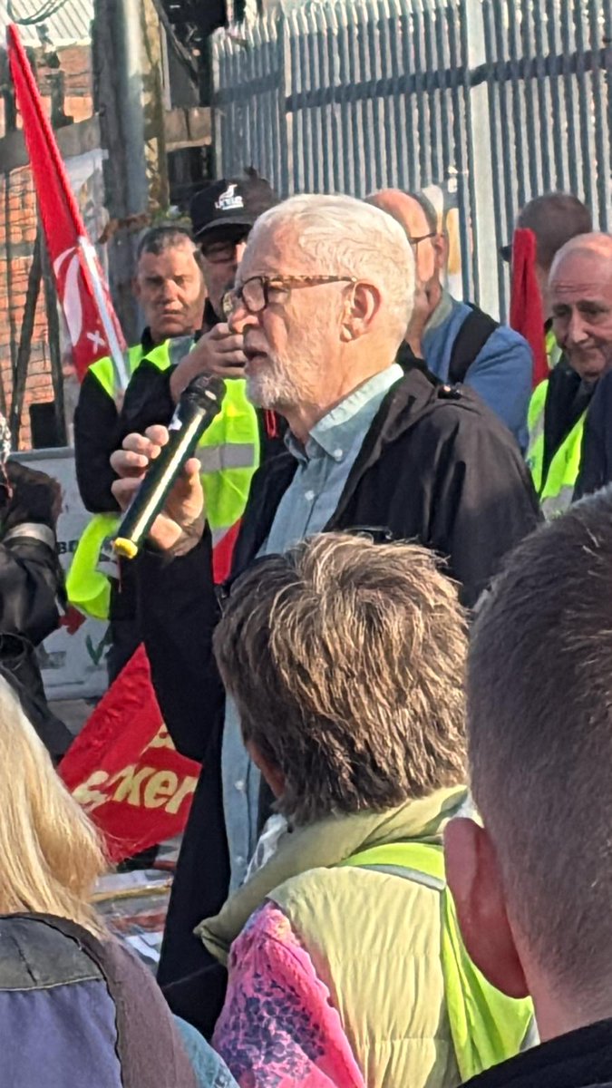 As the new party's sign-ups pass the 180,000 figure its most recognisable figure does what comes naturally, showing solidarity on the Birmingham bin workers' picket line.

Solidarity is the watchword.