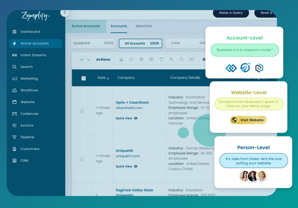 With person-level insight, you can:

✅ Confirm real interest from the right contact
✅ Launch multi-channel campaigns with confidence
✅ Trigger sales follow-up when it matters most

👉 Book your strategy call today.

📈d36.co/1bWsV

#BuyerSignals