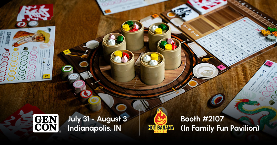 🥟 𝗪𝗲’𝗿𝗲 "𝘀𝘁𝗲𝗮𝗺𝗶𝗻𝗴 𝘂𝗽" 𝘁𝗼 𝗚𝗲𝗻 𝗖𝗼𝗻!
#GenCon is one of only TWO chances this year to get Steam Up (Deluxe Edition) in person. This irresistible squishy dim sum feast is not to be missed!

🏷️ Extremely limited copies
📍 Booth #2107 in the Family Fun Pavilion