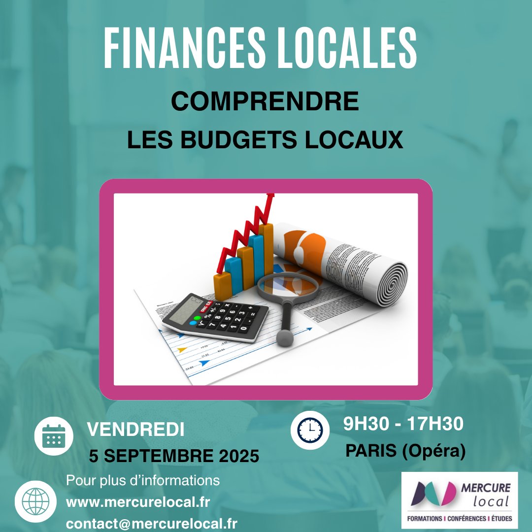 📅 Ne manquez pas la date !

⛰️  Même pendant les vacances, la rentrée se prépare !

Ne passez pas à côté de notre formation "Finances Locales : Comprendre les budgets locaux"

👤 Animée par Fred LOUISY

🗓 Vendredi 5 septembre 2025 

Inscription : lnkd.in/eeaZE5Bj