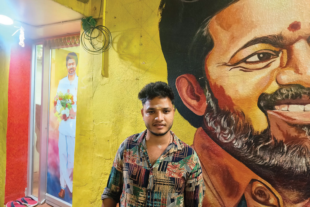 Openthemag's tweet image. While there may be little new to the existence of fan clubs such as @actorvijay’s, what’s certainly novel is his and their readiness to be mobilised into a political movement—a first since MGR, who, on the back of his fan following, founded AIADMK, a party that ensured his…