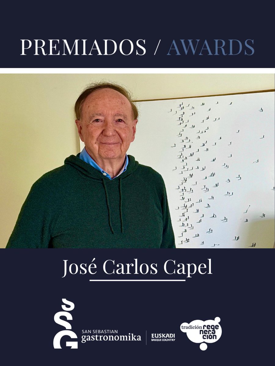 🖋️ José Carlos Capel recibirá el Premio de Periodismo Gastronómico Pau Albornà i Torras en San Sebastian Gastronomika - Euskadi Basque Country

Más de 35 años descubriendo y narrando lo mejor de la cocina. 🌍✨

#ssg25

Más info ℹ️ sansebastiangastronomika.com/es/Magazine/Po…