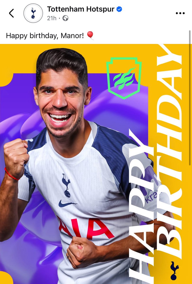 Shows the state of this website currently that <a href="/SpursOfficial/">Tottenham Hotspur</a> daren’t wish Manor Solomon a happy birthday on here but they did on Facebook and Instagram.