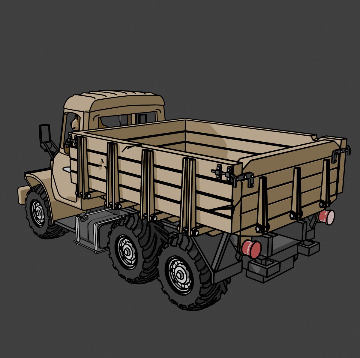 色つけてアウトライン。細かすぎて潰れてしまう箇所など調整中